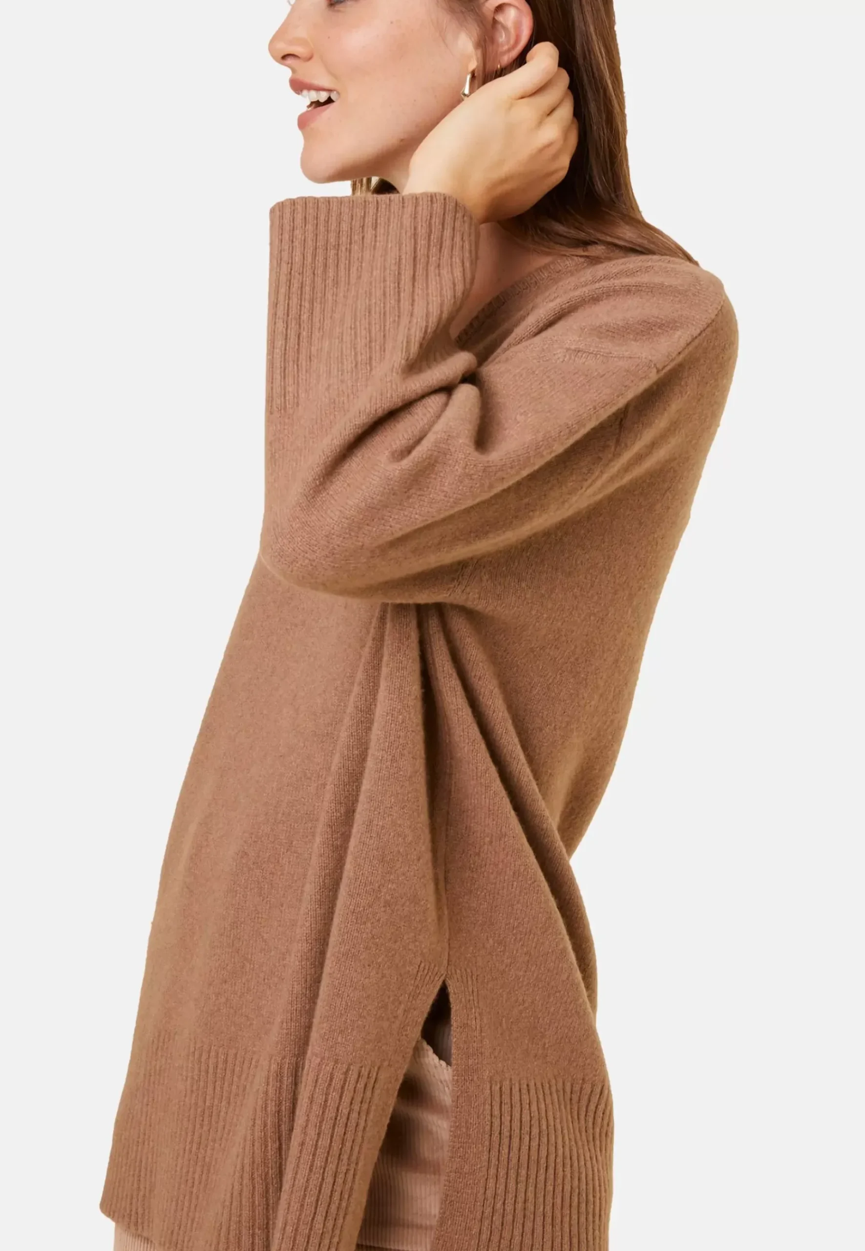 Maison Montagut Pulls>Pull Ample A Fentes En Cachemire Melange - Darius