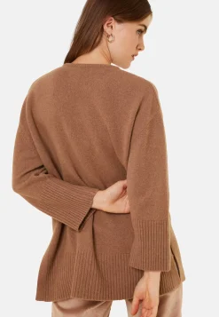 Maison Montagut Pulls>Pull Ample A Fentes En Cachemire Melange - Darius