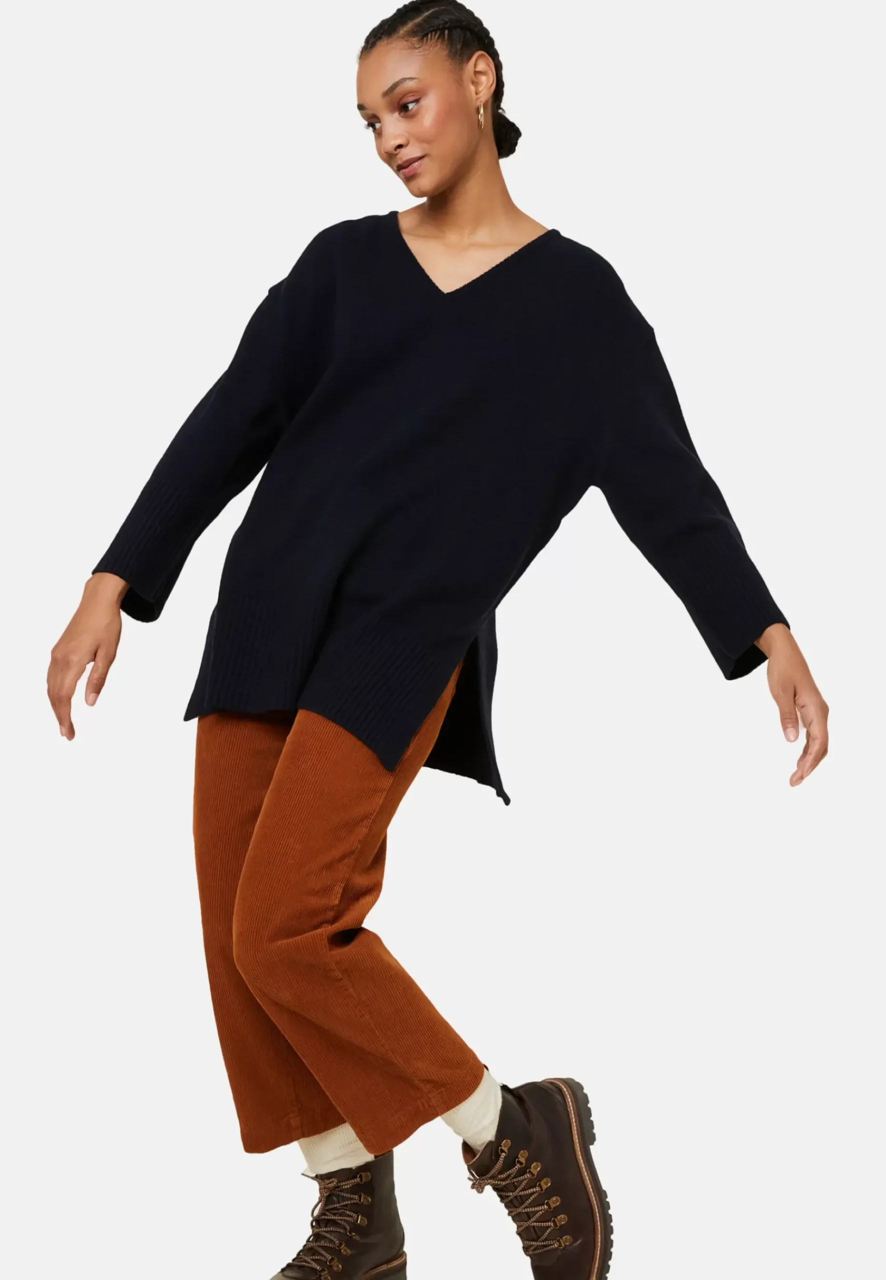 Maison Montagut Pulls>Pull Ample A Fentes En Cachemire Melange - Darius