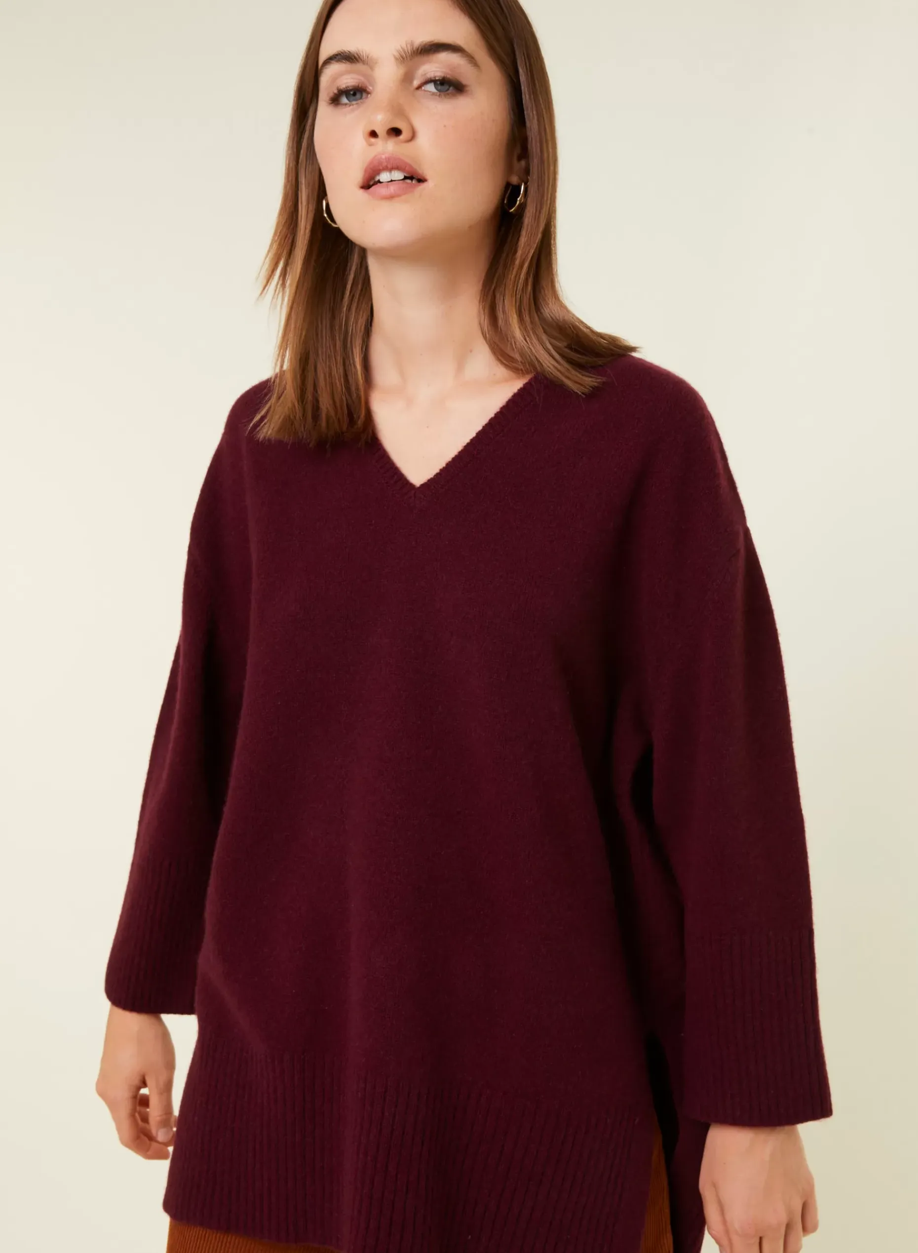 Maison Montagut Pulls>Pull Ample A Fentes En Cachemire Melange - Darius