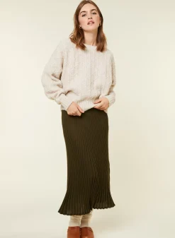 Maison Montagut Pulls>Pull Ample A Jeux De Points En Laine Cocon - Gassia