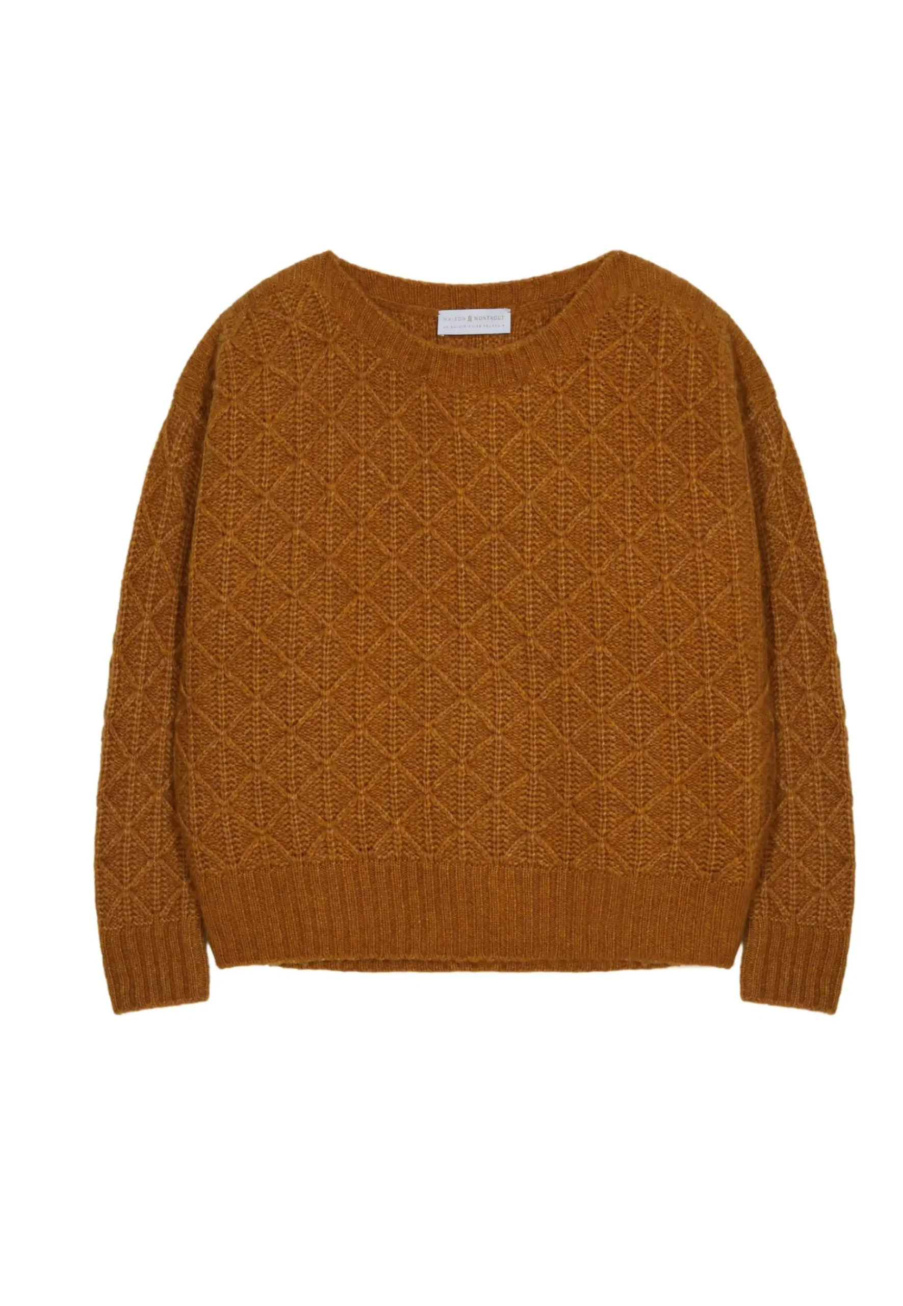 Maison Montagut Pulls>Pull Ample A Jeux De Points En Laine Cocon - Gassia
