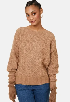 Maison Montagut Pulls>Pull Ample A Jeux De Points En Laine Cocon - Gassia