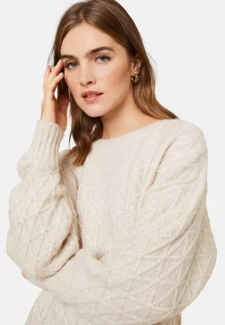 Maison Montagut Pulls>Pull Ample A Jeux De Points En Laine Cocon - Gassia