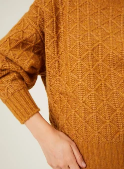 Maison Montagut Pulls>Pull Ample A Jeux De Points En Laine Cocon - Gassia