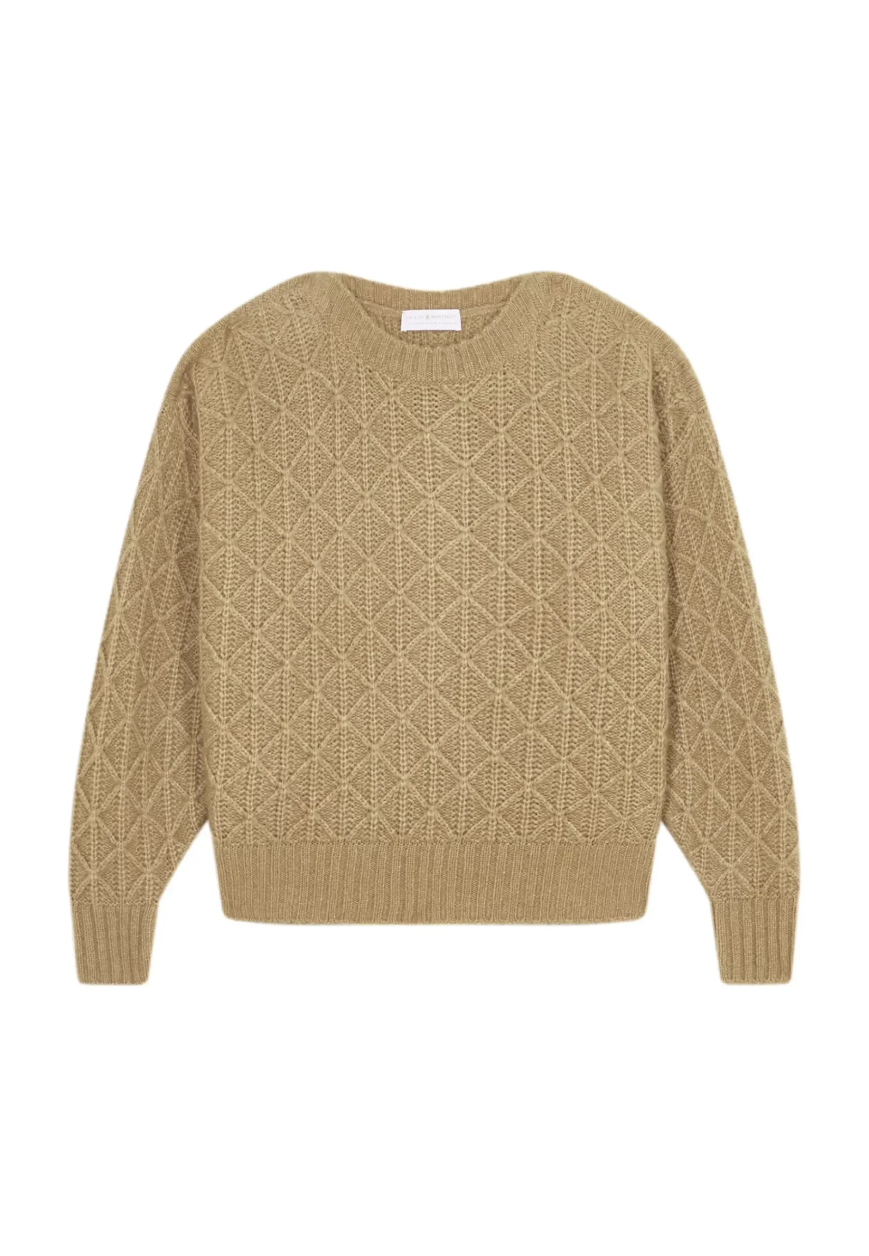Maison Montagut Pulls>Pull Ample A Jeux De Points En Laine Cocon - Gassia