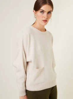 Maison Montagut Pulls>Pull Ample A Poches En Cachemire Melange - Davina