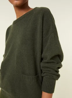 Maison Montagut Pulls>Pull Ample A Poches En Cachemire Melange - Davina
