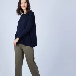 Maison Montagut Pulls>Pull Ample A Poches En Laine Merinos - Beatrice