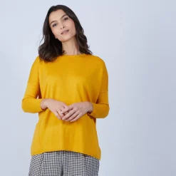 Maison Montagut Pulls>Pull Ample A Poches En Laine Merinos - Beatrice