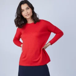 Maison Montagut Pulls>Pull Ample A Poches En Laine Merinos - Beatrice