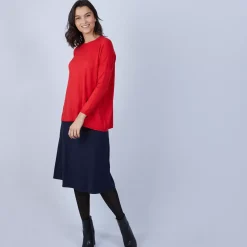 Maison Montagut Pulls>Pull Ample A Poches En Laine Merinos - Beatrice