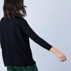 Maison Montagut Pulls>Pull Ample A Poches En Laine Merinos - Beatrice