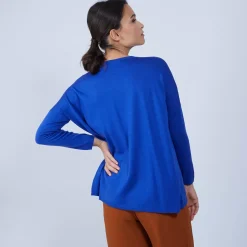 Maison Montagut Pulls>Pull Ample A Poches En Laine Merinos - Beatrice