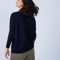 Maison Montagut Pulls>Pull Ample A Poches En Laine Merinos - Beatrice