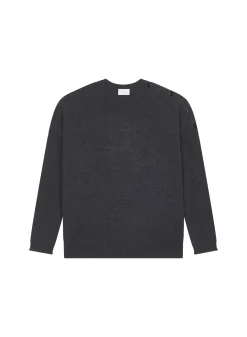 Maison Montagut Pulls>Pull Ample Boutonne A Col Rond En Cachemire - Acene
