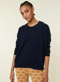 Maison Montagut Pulls>Pull Ample Boutonne A Col Rond En Cachemire - Acene
