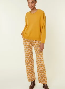 Maison Montagut Pulls>Pull Ample Boutonne A Col Rond En Cachemire - Acene