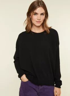 Maison Montagut Pulls>Pull Ample Boutonne A Col Rond En Cachemire - Acene