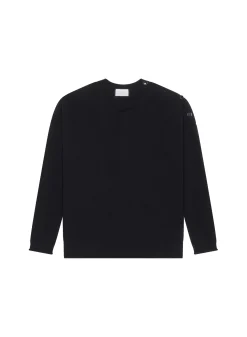Maison Montagut Pulls>Pull Ample Boutonne A Col Rond En Cachemire - Acene