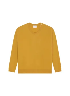 Maison Montagut Pulls>Pull Ample Boutonne A Col Rond En Cachemire - Acene