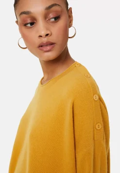 Maison Montagut Pulls>Pull Ample Boutonne A Col Rond En Cachemire - Acene