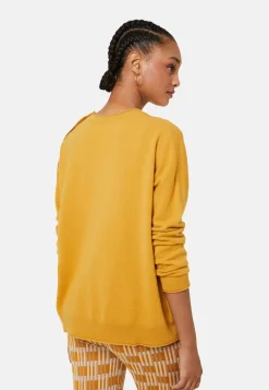 Maison Montagut Pulls>Pull Ample Boutonne A Col Rond En Cachemire - Acene
