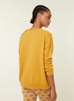 Maison Montagut Pulls>Pull Ample Boutonne A Col Rond En Cachemire - Acene