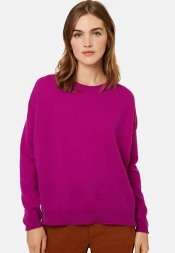 Maison Montagut Pulls>Pull Ample Boutonne A Col Rond En Cachemire - Acene