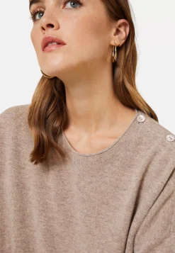 Maison Montagut Pulls>Pull Ample Boutonne A Col Rond En Cachemire - Acene