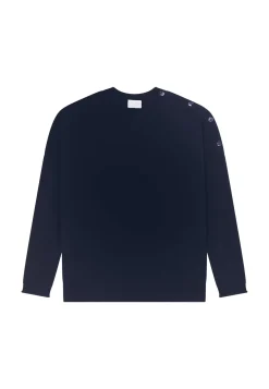 Maison Montagut Pulls>Pull Ample Boutonne A Col Rond En Cachemire - Acene