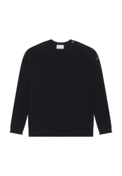 Maison Montagut Pulls>Pull Ample Boutonne A Col Rond En Cachemire - Acene