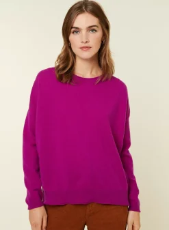 Maison Montagut Pulls>Pull Ample Boutonne A Col Rond En Cachemire - Acene