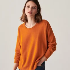 Maison Montagut Pulls>Pull Ample Boutonne A Col Rond En Cachemire - Acene