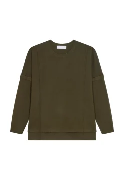 Maison Montagut Pulls>Pull Ample Col Rond En Laine Merinos - Guerande