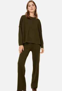 Maison Montagut Pulls>Pull Ample Col Rond En Laine Merinos - Guerande
