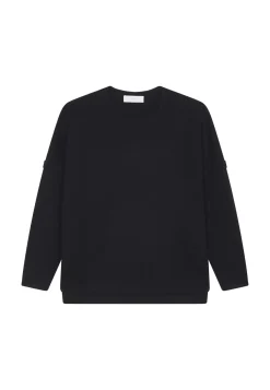 Maison Montagut Pulls>Pull Ample Col Rond En Laine Merinos - Guerande