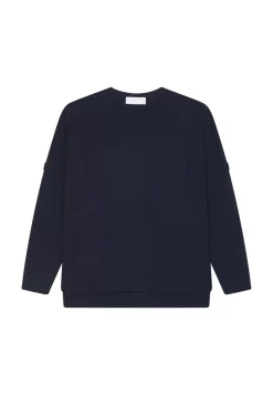 Maison Montagut Pulls>Pull Ample Col Rond En Laine Merinos - Guerande