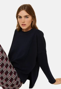 Maison Montagut Pulls>Pull Ample Col Rond En Laine Merinos - Guerande