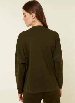 Maison Montagut Pulls>Pull Ample Col Rond En Laine Merinos - Guerande
