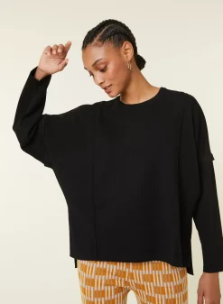 Maison Montagut Pulls>Pull Ample Col Rond En Laine Merinos - Guerande