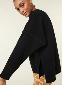 Maison Montagut Pulls>Pull Ample Col Rond En Laine Merinos - Guerande