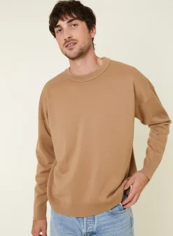 Maison Montagut Pulls>Pull Ample Col Rond En Laine Merinos - Felix