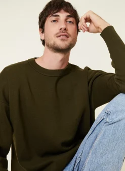 Maison Montagut Pulls>Pull Ample Col Rond En Laine Merinos - Felix
