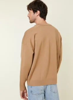 Maison Montagut Pulls>Pull Ample Col Rond En Laine Merinos - Felix