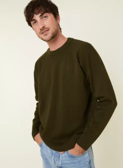 Maison Montagut Pulls>Pull Ample Col Rond En Laine Merinos - Felix