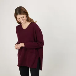 Maison Montagut Pulls>Pull Ample Col V En Cachemire - Belinda