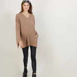 Maison Montagut Pulls>Pull Ample Col V En Cachemire - Belinda