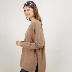Maison Montagut Pulls>Pull Ample Col V En Cachemire - Belinda