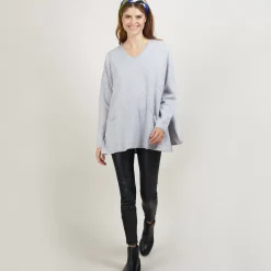 Maison Montagut Pulls>Pull Ample Col V En Cachemire - Belinda